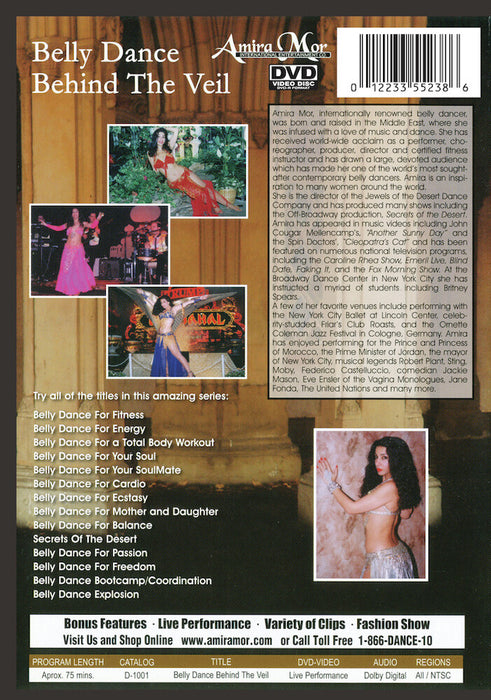 Amira Mor: Belly Dance Behind the Veil (MOD) (DVD Movie) - back cover art