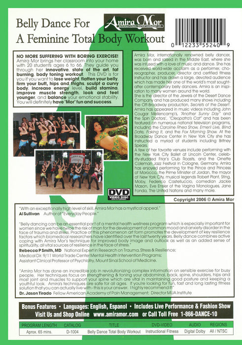Amira Mor: Belly Dance for a Feminine Total Body Workout (MOD) (DVD Movie) - back cover art