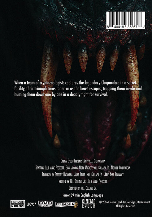 Amityville Chupacabra (MOD) (DVD Movie) - back cover art