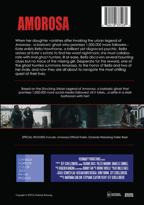 Amorosa (MOD) (DVD Movie) - back cover art