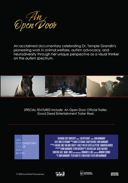 An Open Door: Temple Grandin (MOD) (DVD Movie) - back cover art