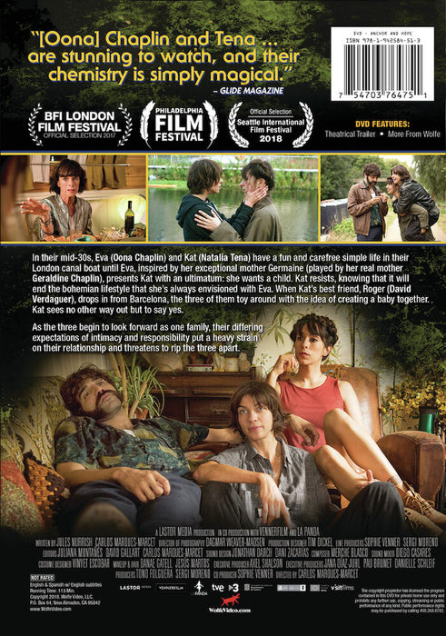 Anchor And Hope (MOD) (DVD Movie) - back cover art