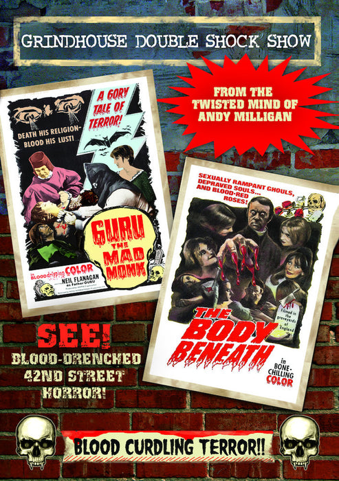 Andy Milligan Double Feature: The Body Beneath (1970) / Guru, The Mad  (MOD) (DVD MOVIE)