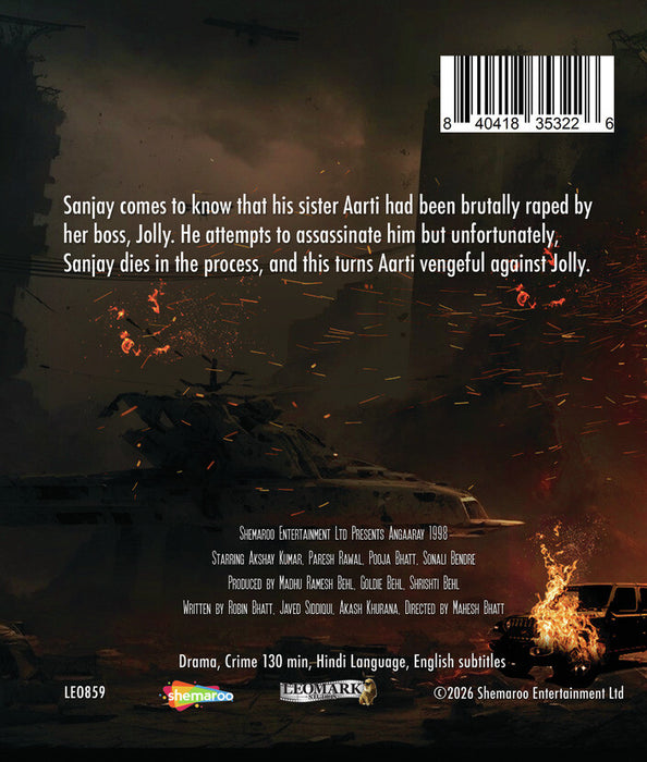 Angaaray 1998 (MOD) (BluRay Movie) - back cover art