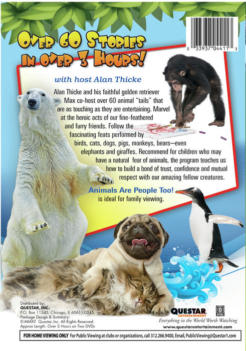Animals are People Too! 2 pk. (MOD) (DVD Movie) - back cover art