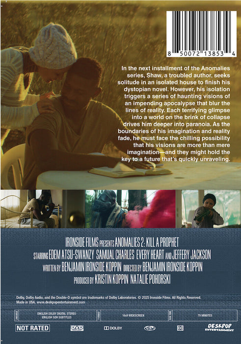 Anomalies 2: Kill A Prophet (MOD) (DVD Movie) - back cover art