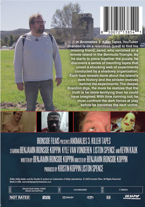 Anomalies 3: Killer Tapes (MOD) (DVD Movie) - back cover art