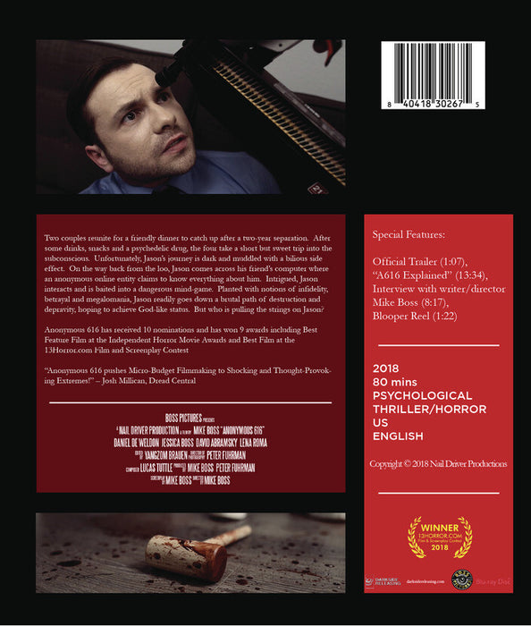 Anonymous 616 (MOD) (BluRay Movie) - back cover art