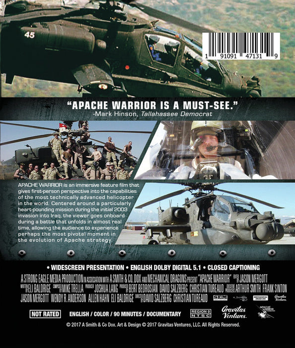 Apache Warrior (MOD) (BluRay Movie) - back cover art