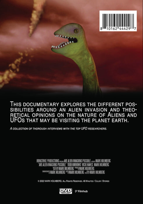 Are Alien Invasions Possible? (MOD) (DVD Movie) - back cover art