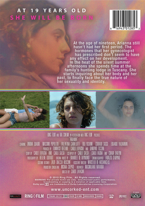 Arianna (MOD) (DVD Movie) - back cover art