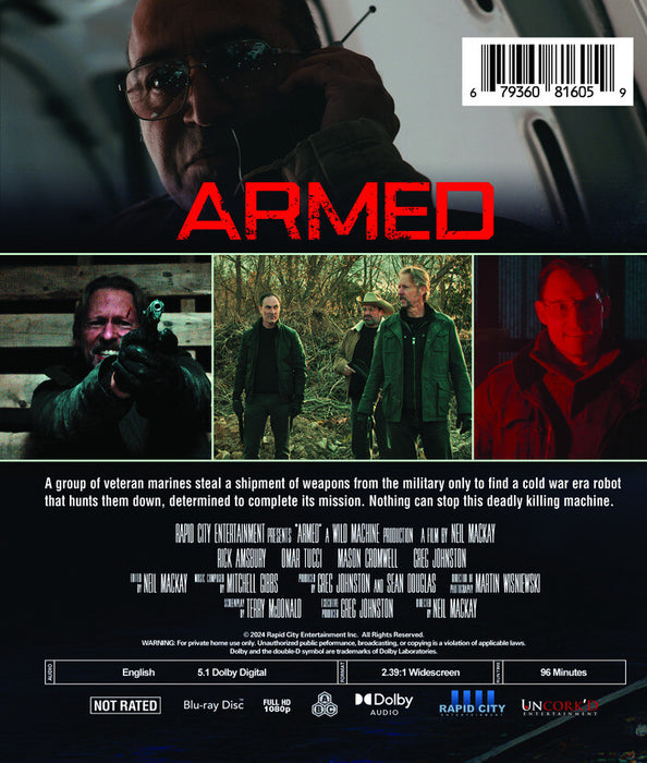 Armed (MOD) (BluRay Movie) - back cover art