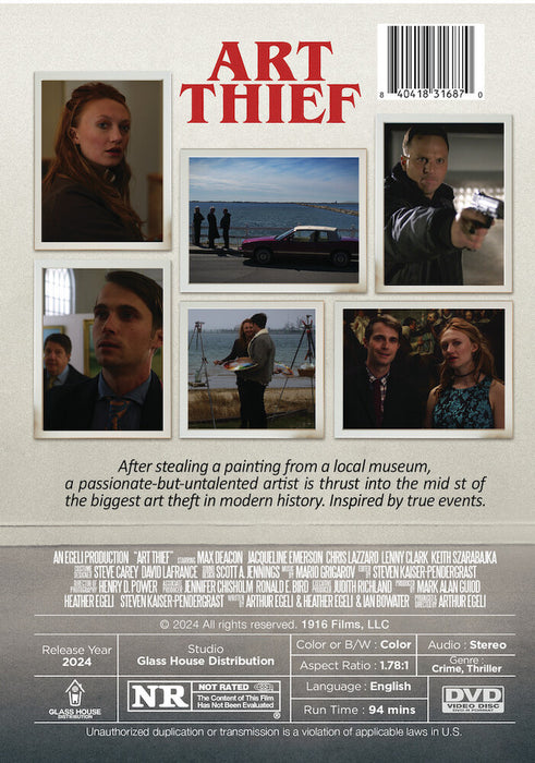 Art Thief (MOD) (DVD Movie) - back cover art