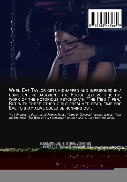 As a Prelude to Fear (MOD) (DVD Movie) - back cover art