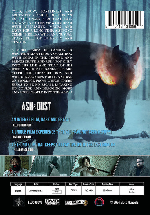 Ash and Dust (MOD) (BluRay Movie) - back cover art