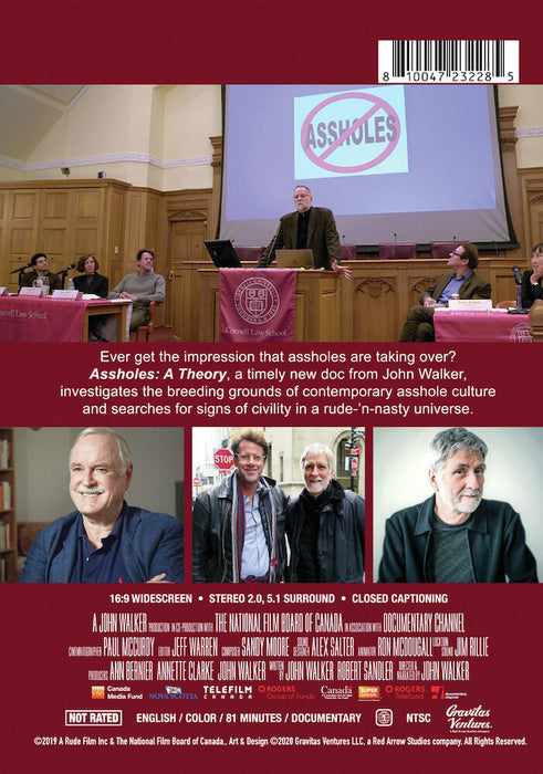 Assholes: A Theory (MOD) (DVD Movie) - back cover art