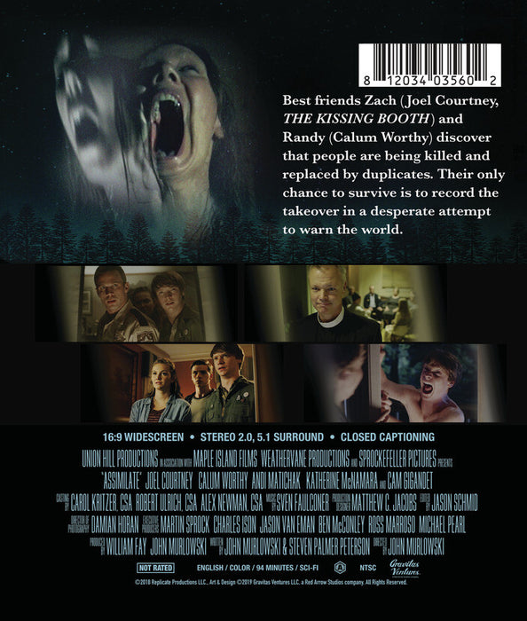 Assimilate (MOD) (BluRay Movie) - back cover art