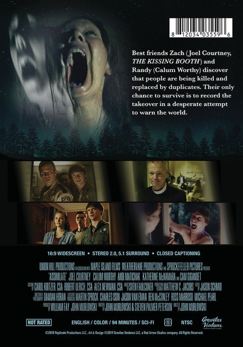 Assimilate (MOD) (DVD Movie) - back cover art