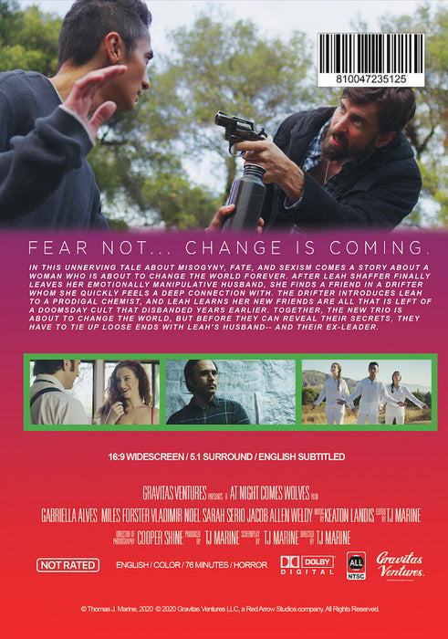 At Night Comes Wolves (MOD) (DVD Movie) - back cover art