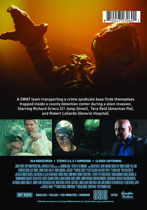Attack of the Unknown (MOD) (DVD Movie) - back cover art
