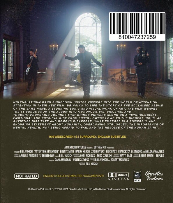 Attention Attention (MOD) (BluRay Movie) - back cover art