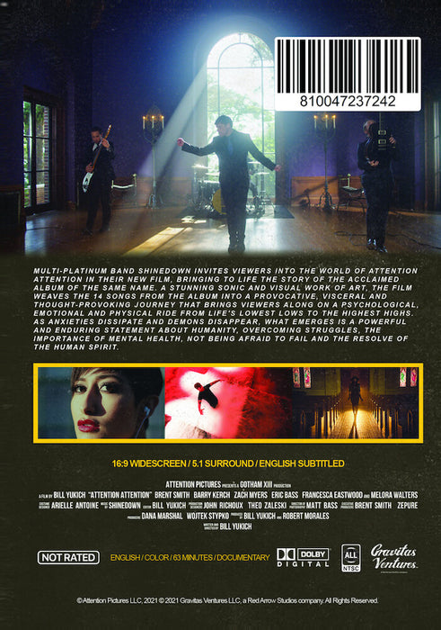 Attention Attention (MOD) (DVD Movie) - back cover art