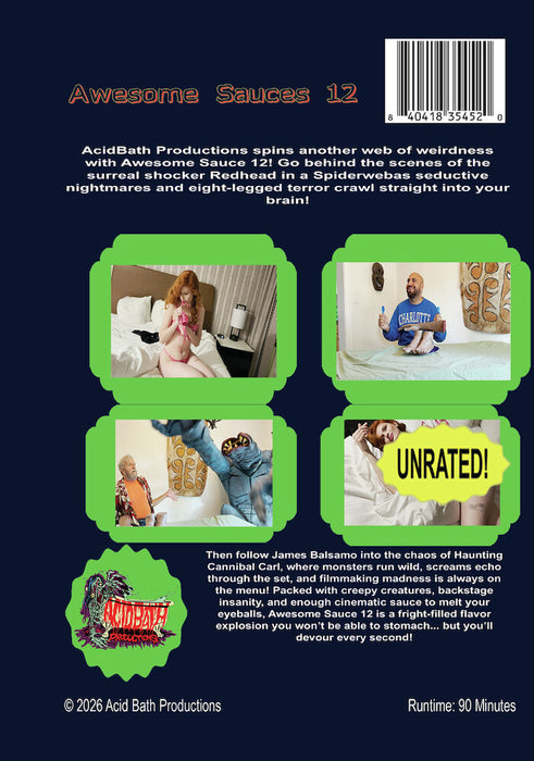 Awesome Sauces 12 (MOD) (DVD Movie) - back cover art