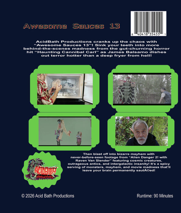 Awesome Sauces 13 (MOD) (BluRay Movie) - back cover art
