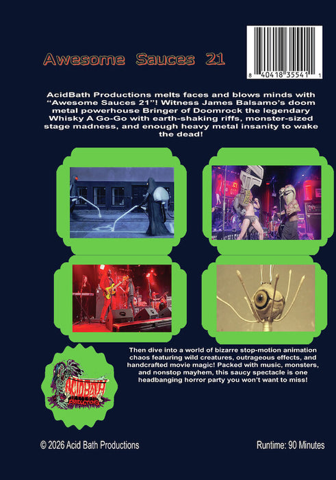 Awesome Sauces 21 (MOD) (DVD Movie) - back cover art