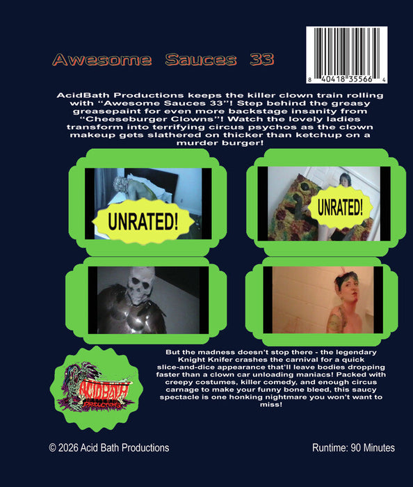 Awesome Sauces 33 (MOD) (BluRay Movie) - back cover art