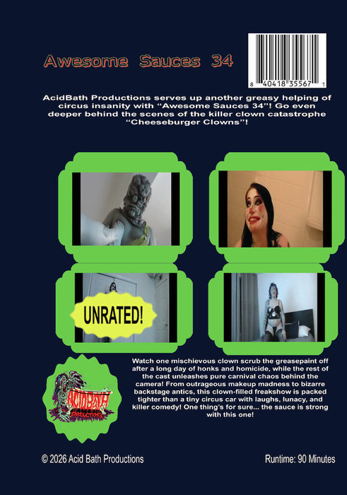 Awesome Sauces 34 (MOD) (DVD Movie) - back cover art