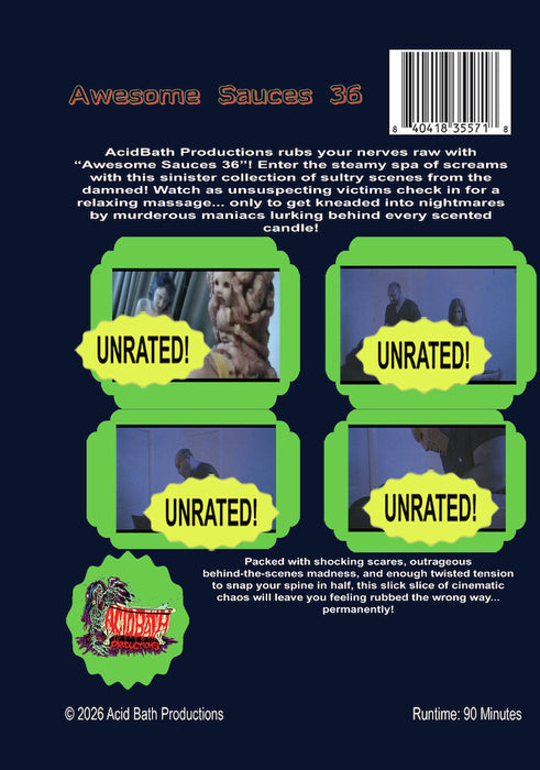 Awesome Sauces 36 (MOD) (DVD Movie) - back cover art