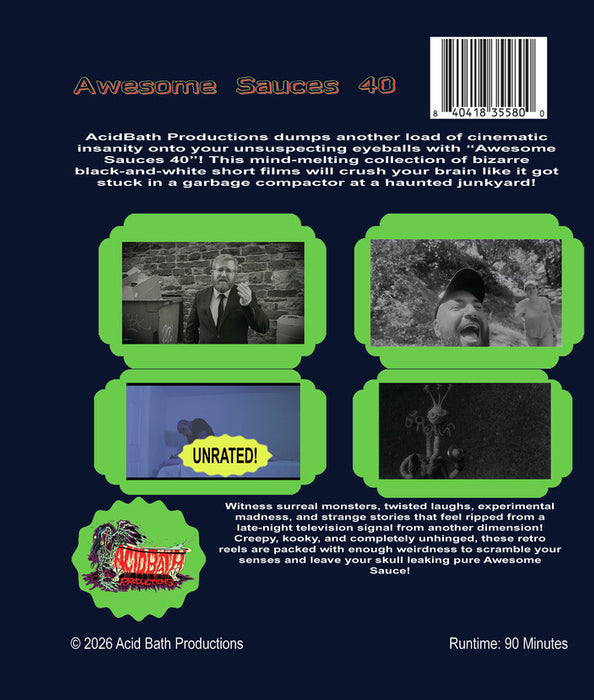 Awesome Sauces 40 (MOD) (BluRay Movie) - back cover art