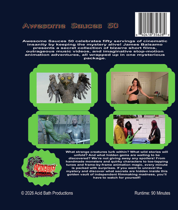 Awesome Sauces 50 (MOD) (BluRay Movie) - back cover art