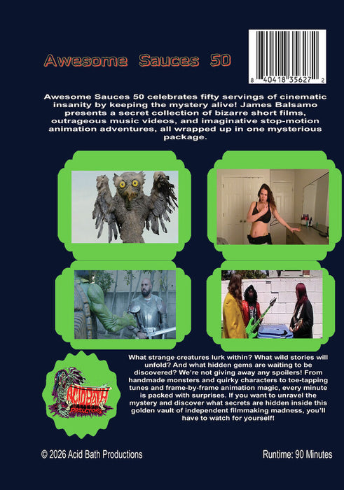Awesome Sauces 50 (MOD) (DVD Movie) - back cover art