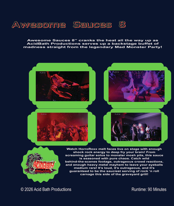 Awesome Sauces 8 (MOD) (BluRay Movie) - back cover art