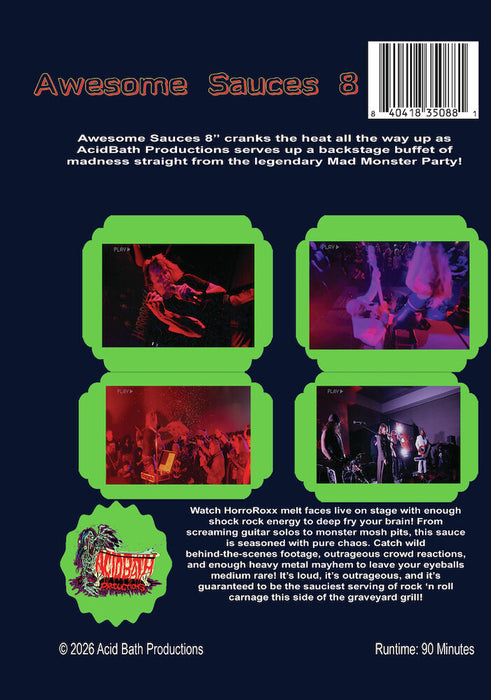 Awesome Sauces 8 (MOD) (DVD Movie) - back cover art