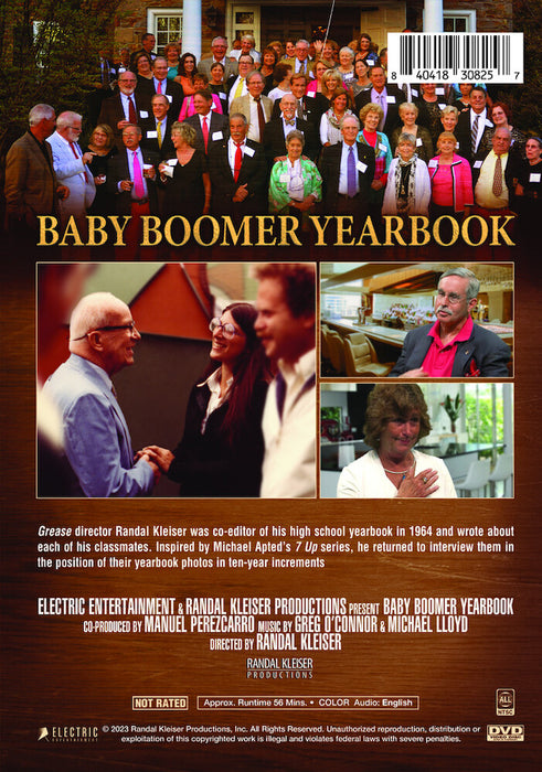 Baby Boomer Yearbook (MOD) (DVD Movie) - back cover art