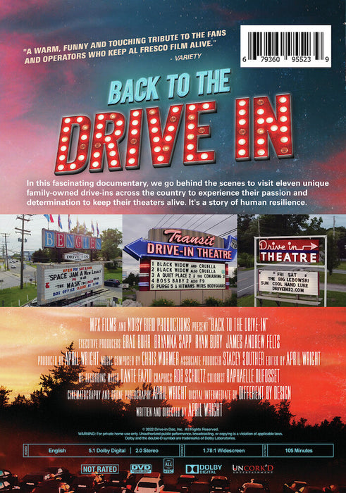 Back to the Drive-In (MOD) (DVD Movie) - back cover art