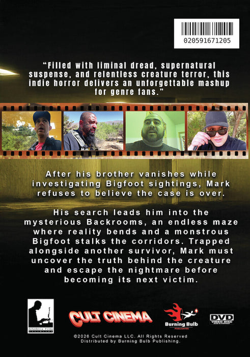 Backrooms Bigfoot (MOD) (DVD Movie) - back cover art