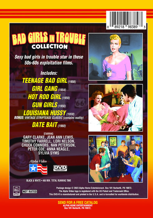 Bad Girls in Trouble Collection (MOD) (DVD Movie) - back cover art