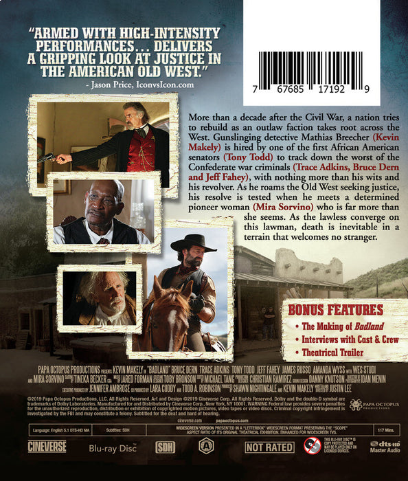 Badland (MOD) (BluRay Movie) - back cover art