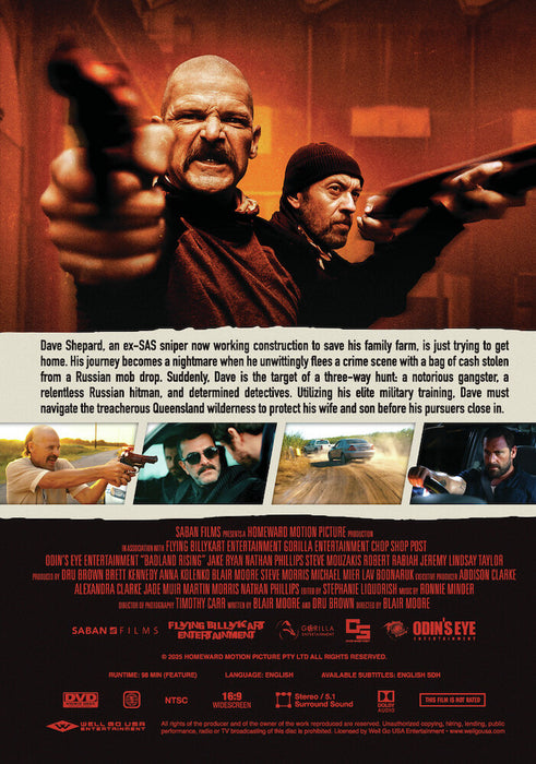 Badland Rising (MOD) (DVD Movie) - back cover art
