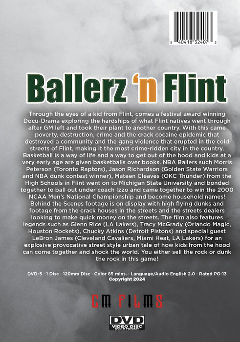 Ballerz 'n Flint (MOD) (DVD Movie) - back cover art