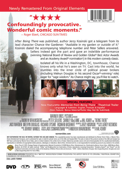 Being There: Deluxe Edition (MOD) (BluRay Movie) - back cover art