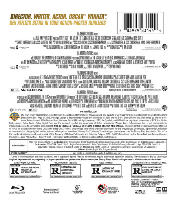 Ben Affleck 4 Film Collection (MOD) (BluRay MOVIE) image 2