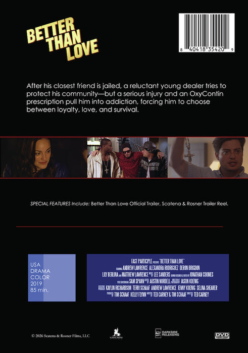 Better Than Love (MOD) (DVD Movie) - back cover art
