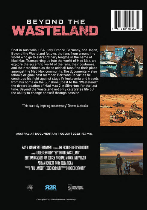 Beyond The Wasteland (MOD) (DVD Movie) - back cover art