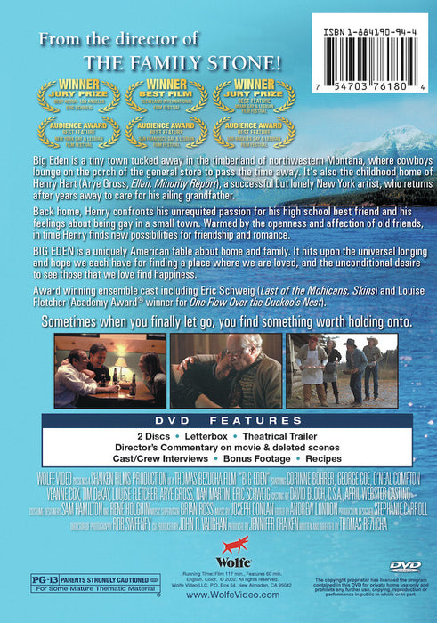 Big Eden (MOD) (DVD Movie) - back cover art