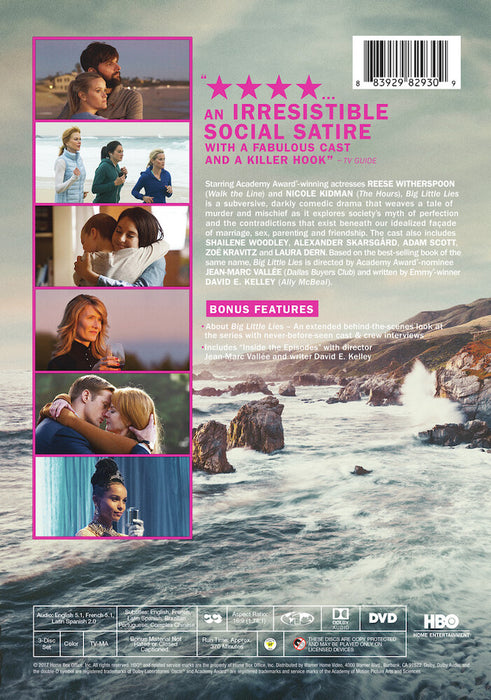 Big Little Lies: Season 1 (MOD) (DVD Movie) - back cover art